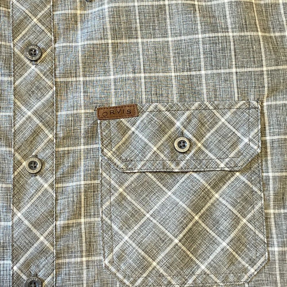Orvis Classic Collection Plaid Tech Button-Up Short Sleeve Shirt - Picture 5 of 11
